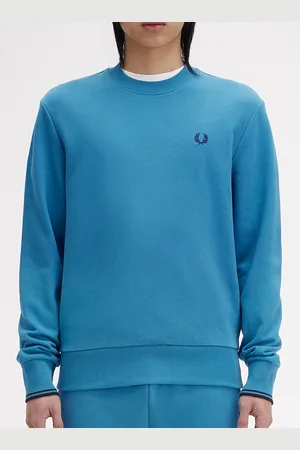 Fred Perry Men Round Neck Cotton Casual Sweatshirt