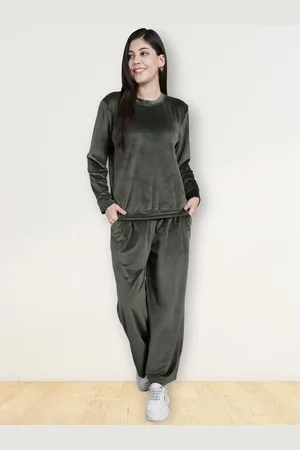 Jinfo Women Round Neck Full Sleeve T-Shirt & Trousers Co-Ords