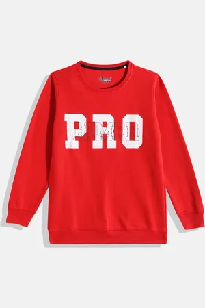 Eteenz Boys Typography Printed Sweatshirt