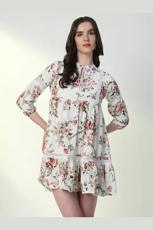 SHOWOFF Women Floral Printed A-Line Mini Dress