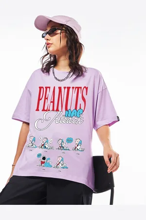 Bewakoof Women Graphic Printed Round Neck Cotton Oversized T-shirt