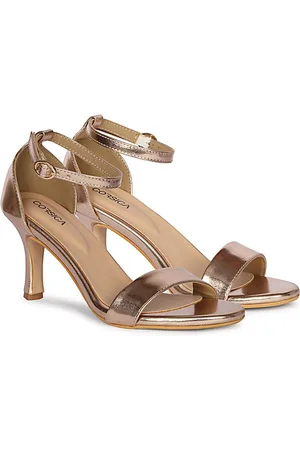 Corsica Women Slim Heeled Open Toe Sandals with Buckles