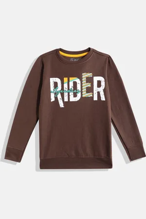 Eteenz Boys Typography Printed Sweatshirt