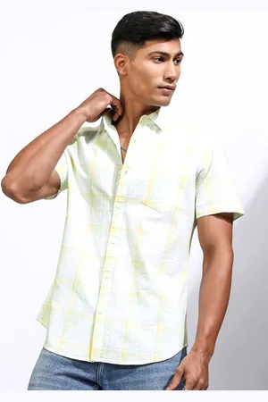 LocoMotive Premium Men Checked Casual Regular Fit Shirt