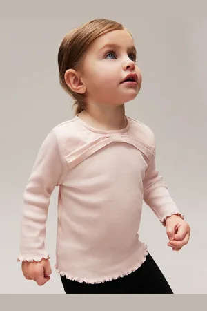 H&M Girls Bow-Detail Jersey Top
