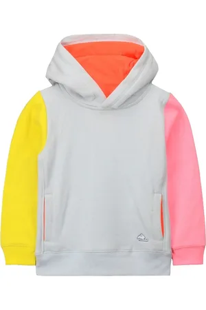 Cherry Crumble Unisex Kids Grey Solid Hooded Sweatshirt