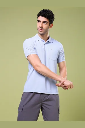 TECHNOSPORT Men Polo Collar Anti Static Slim Fit T-shirt