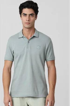 Mufti Men Solid Polo Collar Slim Fit T-shirt