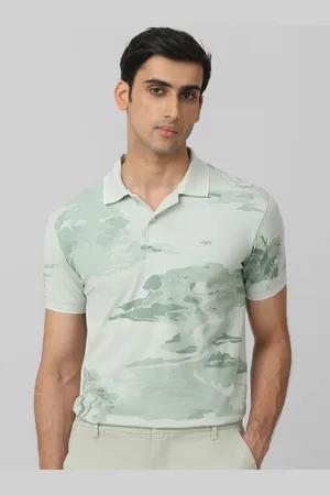 Mufti Men Polo Collar Slim Fit Printed T-shirt