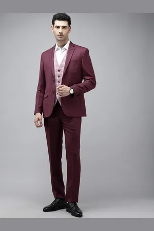 Park Avenue Super Slim Fit Notched Lapel Collar 3 Piece Party Suit