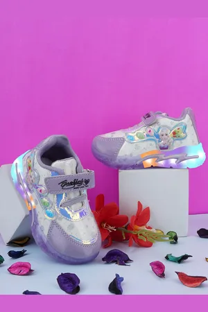 BAESD Girls Barbie Woven Design Patent Leather Sneakers