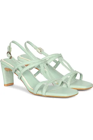 Corsica Women Block Sandals with Laser Cuts