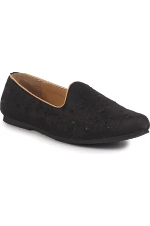 FAUSTO Men Embroidered Slip-On Lightweight Mojaris