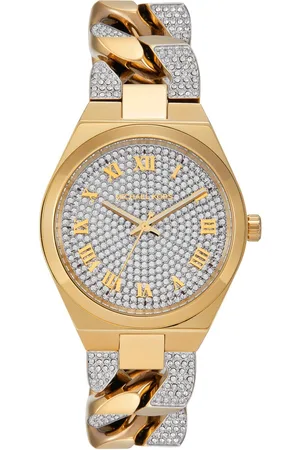 Michael Kors Women Lennox Embellished Analogue Watch MK7487I