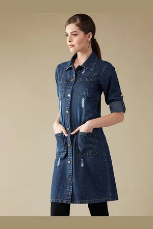 Miss Chase Women Longline Woven Jacket