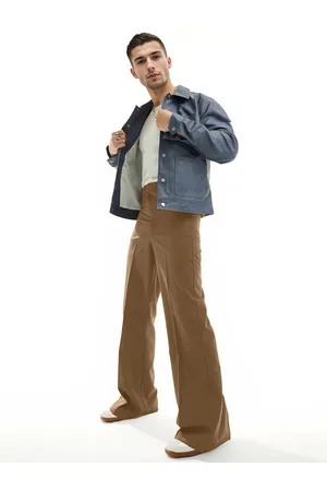 FUGAZEE Men Relaxed Straight Leg High-Rise Trousers