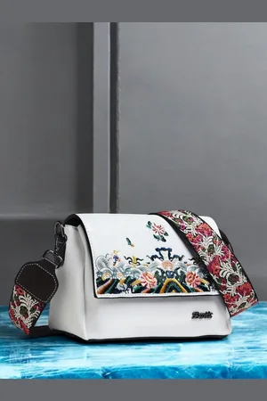 EXOTIC Floral Shopper Sling Bag