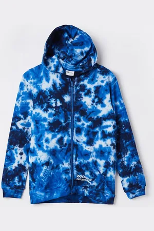 Lifestyle Boys Front-Open Long Sleeves Cotton Hooded Sweatshirt