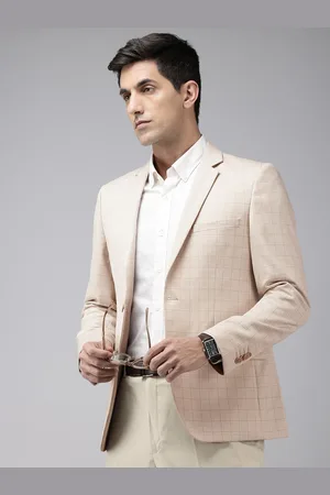 Park Avenue Checked Slim Fit Blazer
