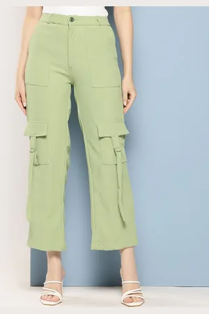 BAESD Women Smart Flared Chinos Trousers