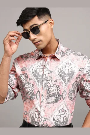 LocoMotive Premium Men Printed Slim Fit Shirt
