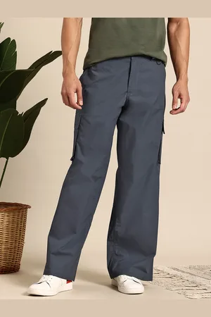 Mast & Harbour Men Pure Cotton Cargo Trousers