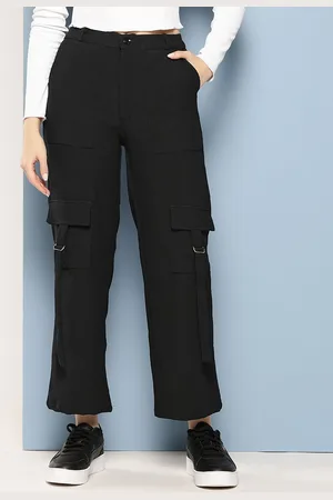 BAESD Women Smart Flared Cargos Trousers