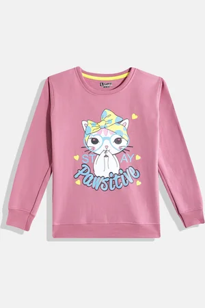 Eteenz Girls Graphic Print Sweatshirt