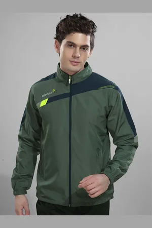 SPORT SUN Men Mock Collar Colourblocked Sporty Jacket