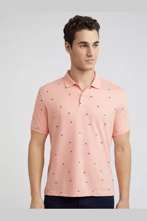 Park Avenue Men Printed Polo Collar Slim Fit T-shirt
