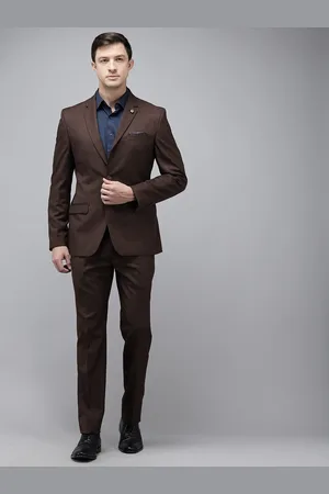 Park Avenue Self Designed Notched Lapel Collar 2 Piece Party Suit