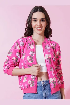 Mast & Harbour Women Floral Lightweight Bomber Jacket