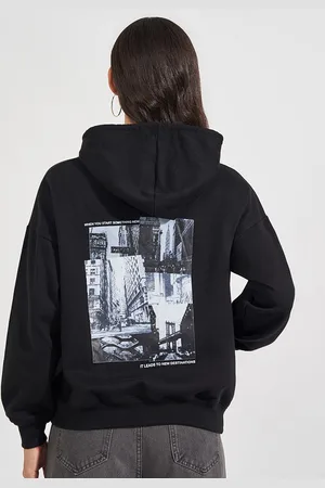 Styli Women Oversized Fit Regular Length Photo Print Hoodie
