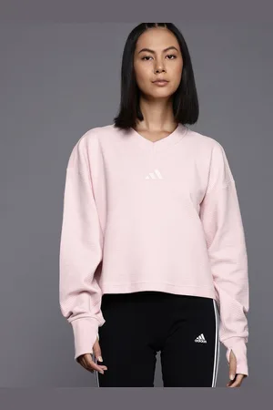 adidas All Szn Ribbed V-neck Sweatshirt