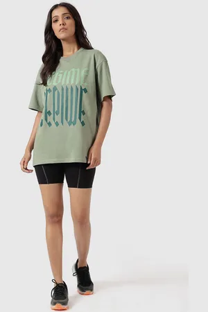 FUAARK Women Typography Pure Cotton Abzorb T-shirt
