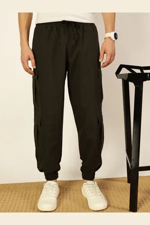 Thomas Scott Men Smart Loose Fit Wrinkle Free Cargo Joggers Trousers