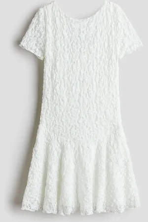 H&M Girls Crinkled Lace Dress