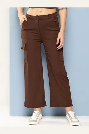 BAESD Women Smart Flared Chinos Trousers