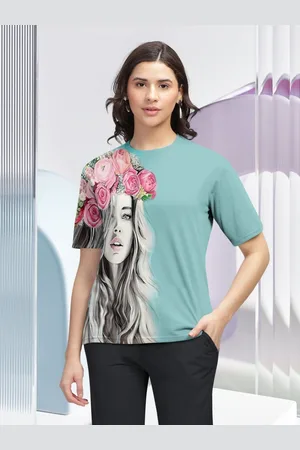 HELLCAT Women Printed T-shirt