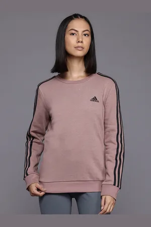 adidas E Brand-Logo Print Running Sweatshirt With Striped Detail