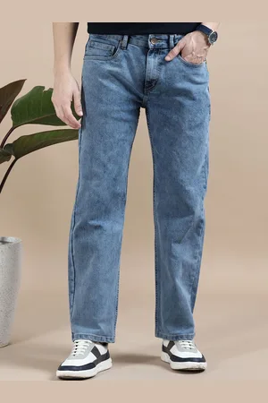 Mast & Harbour Men Comfort Straight Fit Light Fade Stretchable Jeans