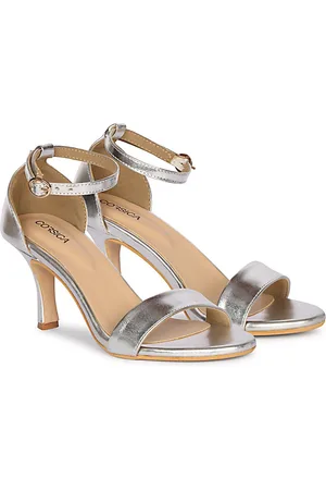 Corsica Slim Heeled Sandals with Laser Cuts