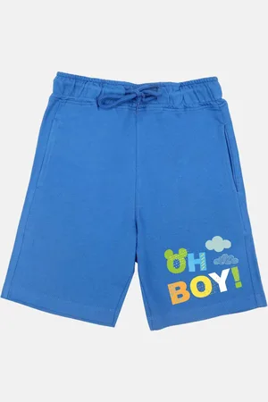 YK Boys Mickey Mouse Family Graphic Printed Regular Fit Shorts