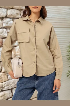 DressBerry Effortless Elegance Chest Pocket Detail Shirt