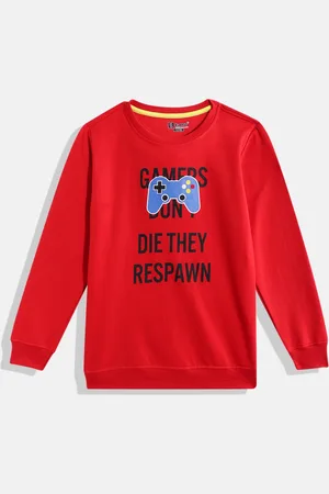 Eteenz Boys Typography Printed Sweatshirt