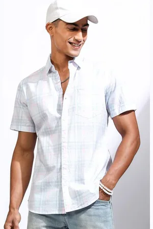 LocoMotive Premium Men Checked Casual Regular Fit Shirt