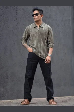 Powerlook Men Polo Collar T-shirt