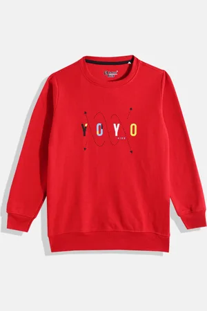 Eteenz Boys Premium Cotton Typography Printed Sweatshirt