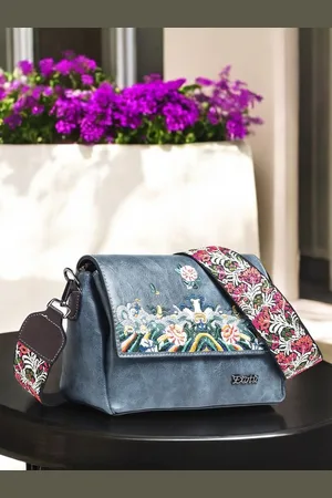 EXOTIC Floral Shopper Sling Bag