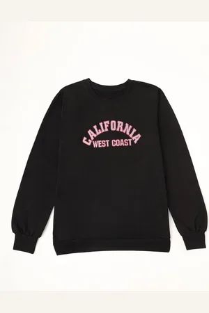 HERE&NOW Boys Typography Printed Cotton Sweatshirt